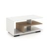 Costway Modern Coffee Table 3-tier Versatile Table Home Office W/shelf White