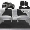 6D Diamond Car Floor Mats for Holden Rodeo 2003-2008-Full Set-Black-Outback GT