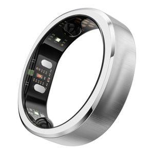 RingConn Gen 3 Smart Ring - Size 13 (Brushed Silver)