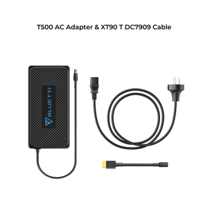 BLUETTI T500 AC Adapter & DC7909 to XT90 Cable, Compatible with Power Station AC200/AC200P/AC200MAX