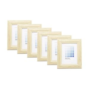 6PK Braz Siena Image Photo Document Display Frame 15x20cm Beech