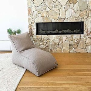Bouclé Indoor Daybed - Taupe - For Adults And Teeanagers - For Indoor Use