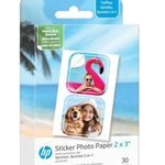 Genuine HP Sprocket 2"x3" Pre-Cut Zink Sticker Photo Paper | 30 Sheets