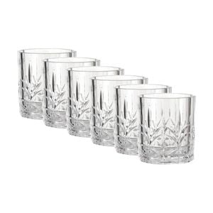 6PK SS Collective Clear Acrylic Crystal Cut Tumbler Drinkware 335ml