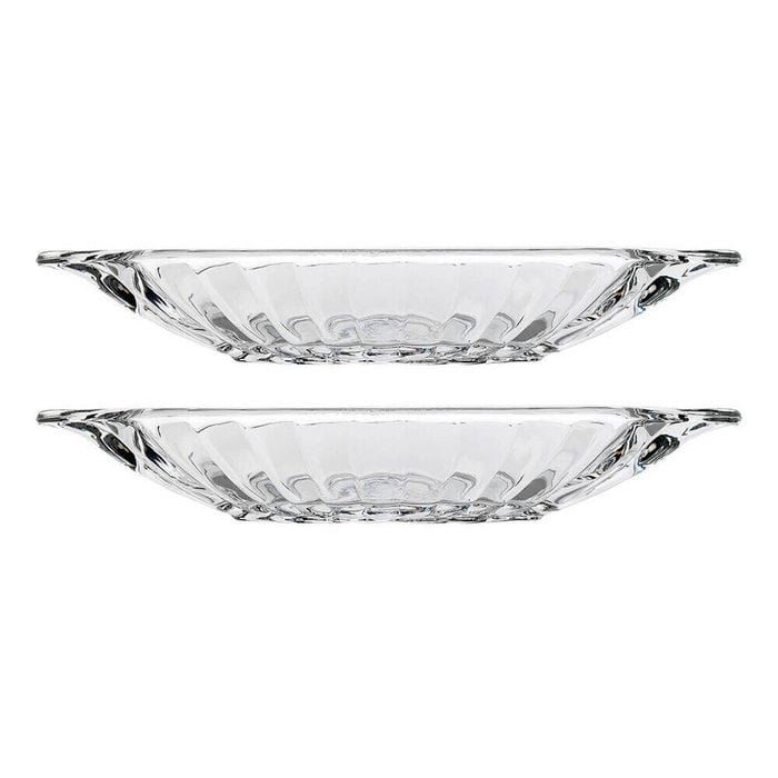 2x 4pc Porto Soda Lime Glass Dessert Banana Split Glassware Dishes - Clear