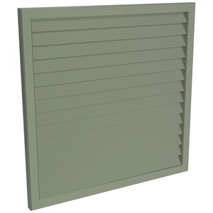 ProtectorAl 300-1000W X 300-1000H Pale Eucalypt Aluminium Welded Louver Panel Horizontal 5mm overlap