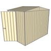 Build-a-Shed 2.3 x 1.5 x 2.3m Gable Single Hinged Side Door Shed - Cream