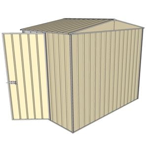 Build-a-Shed 2.3 x 1.5 x 2.3m Gable Single Hinged Side Door Shed - Cream