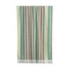 Canningvale Positana Terry Beach Towel Checkers Olive Green 80x160cm