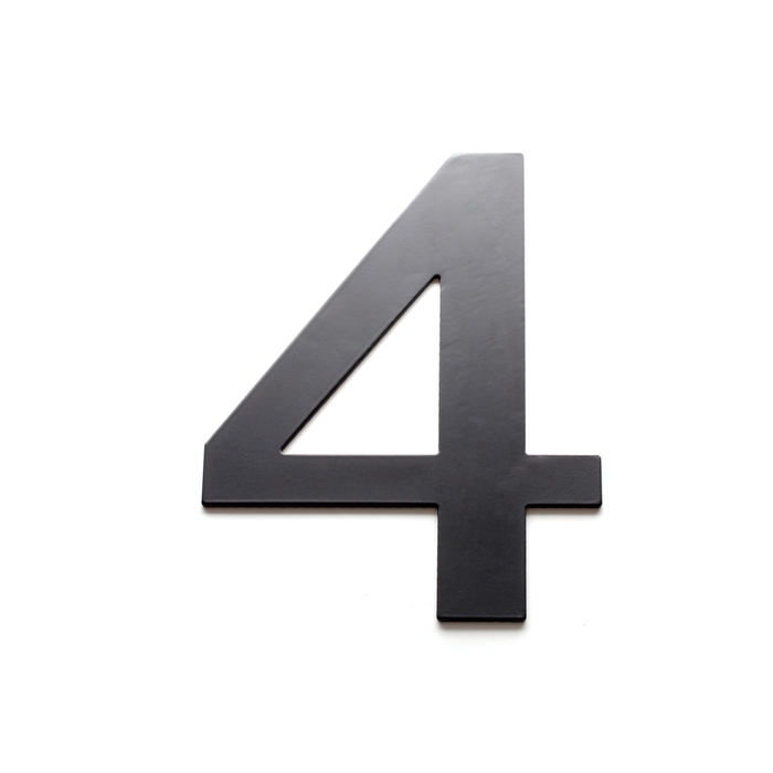 Sandleford 200mm Black Lorenzo House Number 4