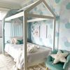 Hide & Seek Kids Hideaway Timber Kids Bed - White, King Single