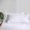 Dreamaker Superfine Washed Microfibre King Pillowcase Twin Pack White