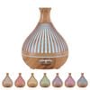 Devanti Ultrasonic Aroma Diffuser Aromatherapy 400ml LED Lights Light wood grain