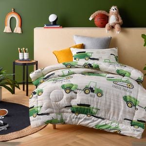Happy Kids Country Harvest Washed Cotton Comforter Set - Single Bed