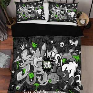 3D Graffiti Quilt Cover Set Bedding Set Pillowcases 63