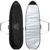 Summer vibes Lite Funboard Surfboard Boardbag Cover - Black/Silver UV, 6