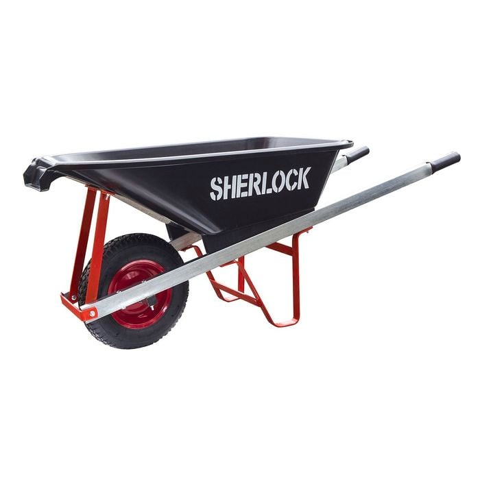 Sherlock 72L Trade Tough Slimline Polypropylene UV Treated Tray Wheelbarrow Bunnings Australia