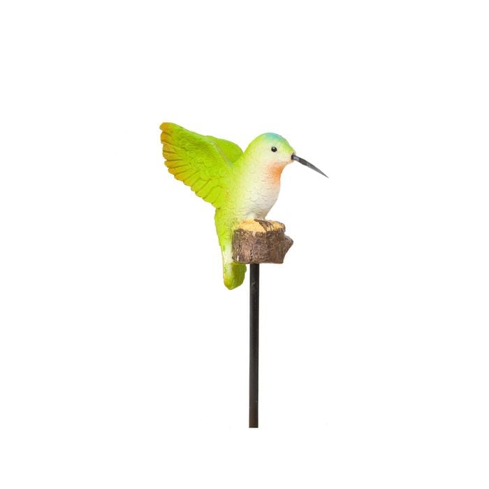 7X14cm Green Bird Decorative Stake