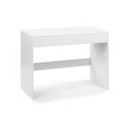 Belle Computer Desk Student Study Office Desk With Drawer White