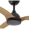Fanforce Revo Smart DC Ceiling Fan W/ Remote 36" Efficient Cooling Black/Teak
