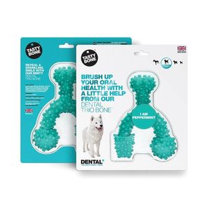 Tasty Bone Nylon Trio Bone Peppermint Dental Care Dog Chew Large