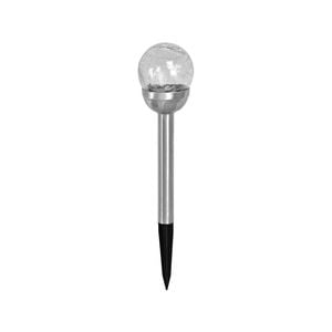 Click 26.5cm Crackle Ball Solar LED Pathway Light