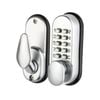 Ikonic Satin Chrome Plated Digital Lock