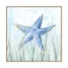 Artey | Undersea Starfish Seaweed - Framed Canvas - Natural Frame - 140 x 140cm