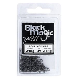 Black Magic Rolling Swivel With Snap Economy Pack 23kg (24kg Breaking Strain)