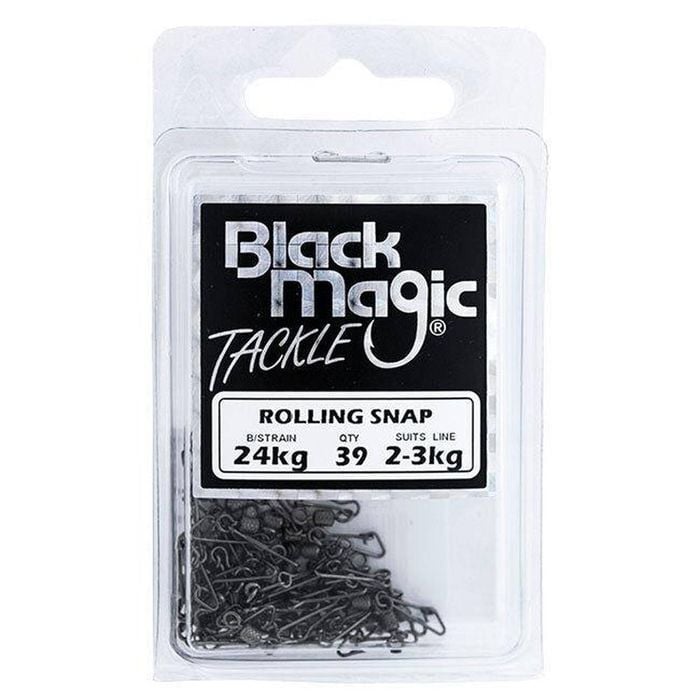 Black Magic Rolling Swivel With Snap Economy Pack 23kg (24kg Breaking Strain)