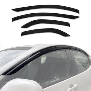 AUSGO Luxury Weather Shields for Toyota Yaris Hatch 2020-Onwards Weathershields Window Visors Wind Deflectors