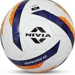 Nivia Dominator 3.0 Football (Multicolour, Size 5) | Machine Stitched | Thermobonded | Soccer Ball | Butyl Bladder Core