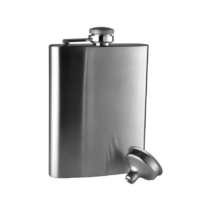 Avanti Stainless Steel Hip Flask 236ml - Shiny Finish