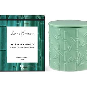 Love Anna X Botanika Minimalist Glass Jar Fragrance Candle 290g - Wild Bamboo