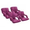 SOGA 4X Foldable Recliner Chair with Armrest Magenta