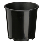 IP Plastics 0.75L 10cm Black Round Pot