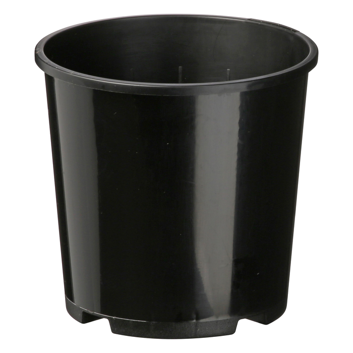IP Plastics 0.75L 10cm Black Round Pot