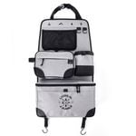 Living in a Bubble Premium Seat Back Storage with Toiletry Bag - Grey-Black
