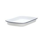 Falcon Enamelware Rectangular Baking Tray 28x22cm White