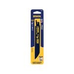 Irwin 152mm 6TPI Bi-Metal Wood Or Metal Cutting Reciprocating Saw Blade - 5 Pack