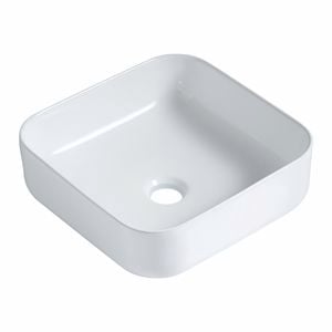 Mondella Concerto Square Above Counter Basin - Gloss White