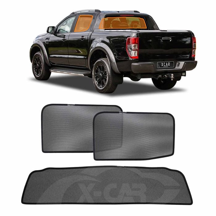 Window Sun Shades for Ford Ranger 2011-2022 Rear Windscreen Shade Sun Blind Mesh