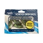 5 Pack of Jarvis Walker 3 Inch Rigged Swim Shad Soft Plastic Lures-Golden Bunker