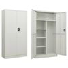 vidaXL Locker Cabinet Light Grey 90x40x180 cm
