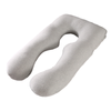 Ufurniture U Shaped Pregnancy Maternity Pillow Full Body Support Light Grey