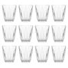 Argon Tableware 100ml Fluted Espresso Glasses - Set Of 12 - Ribbed Fluted Coffee Glassware Tumblers Set Durable Soda Lime Glass