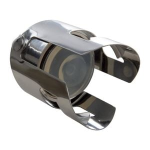 Olympia Champagne Stopper Chrome Built-in Clamp Silver 55x31mm Bottle Sealer Barware