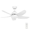 Brilliant 100cm Matt White Bellis AC Ceiling Fan