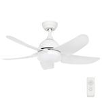 Brilliant 100cm Matt White Bellis AC Ceiling Fan