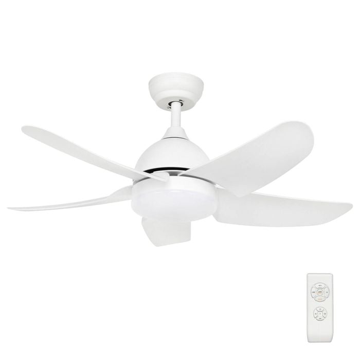 Brilliant 100cm Matt White Bellis AC Ceiling Fan